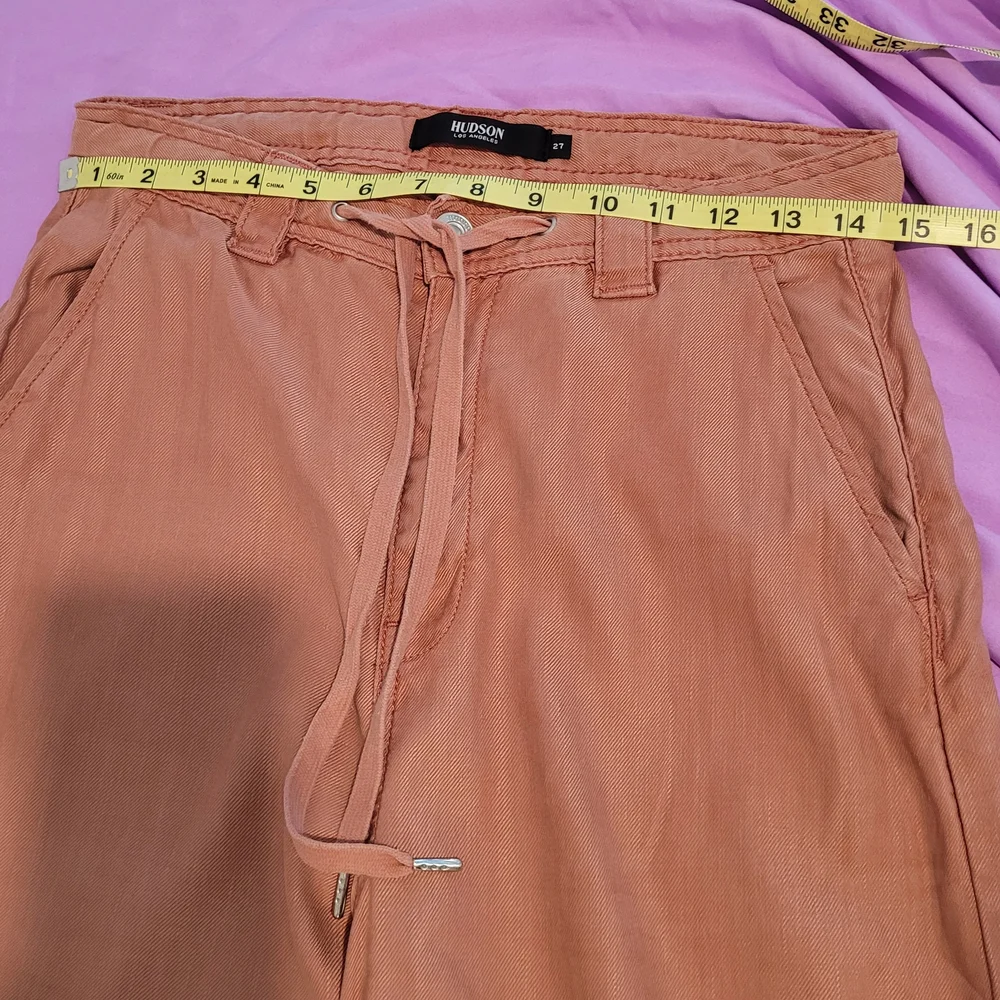 Hudson Jeans Orange Wide Leg Jeans